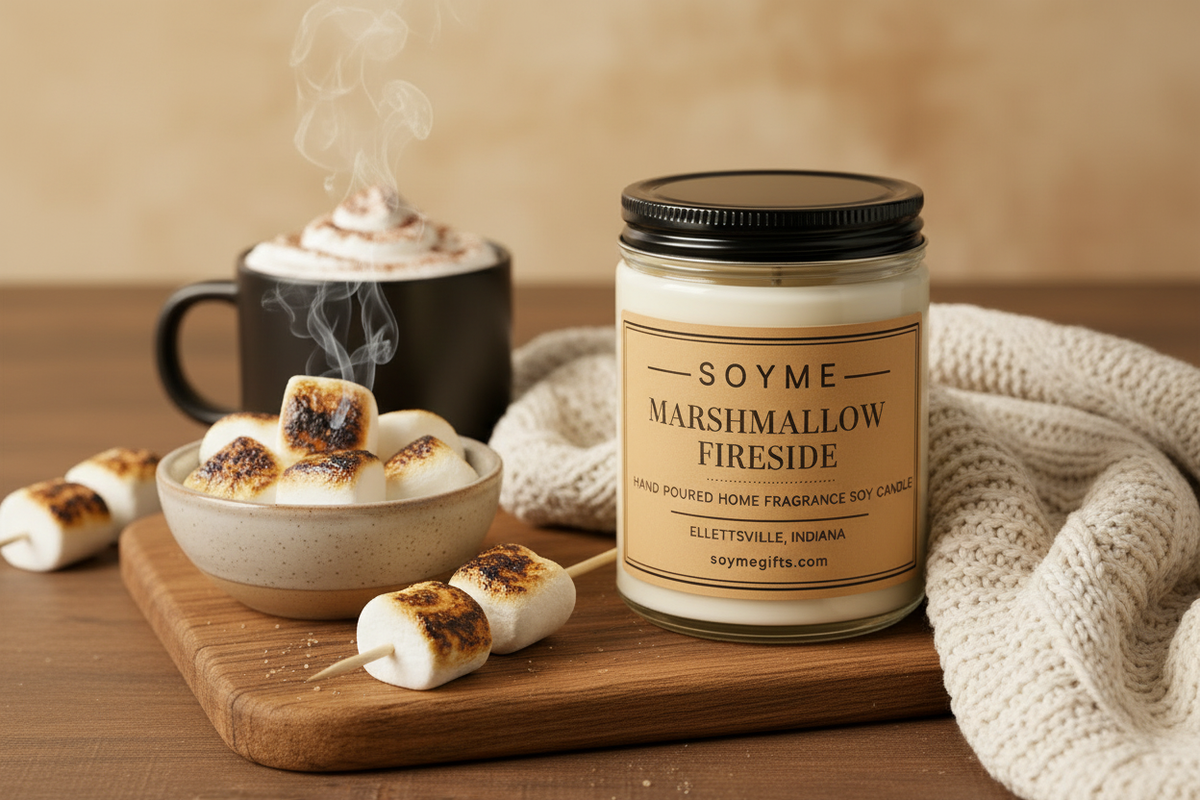 Marshmallow Fireside Candle – Soyme